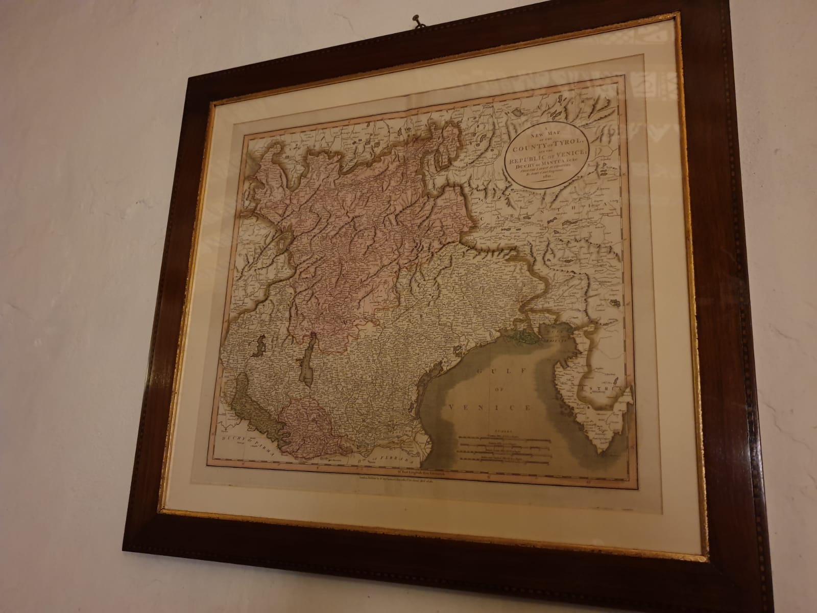 Zur besseren Orientierung: ein Original von 1823, das die unabhängigen Staaten Tyrol, Venedig und Mantua zeigt